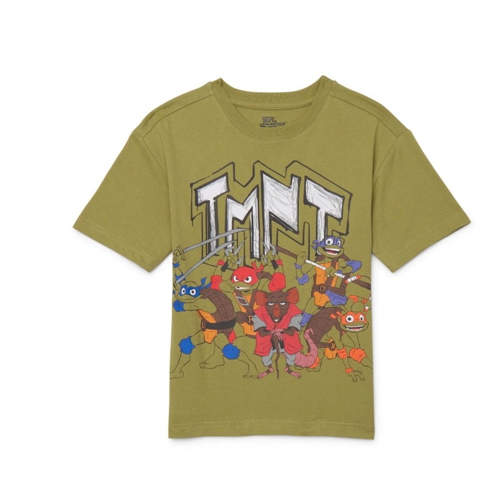 Teenage Mutant Ninja Turtles Boys Graphic Tee‎ XL 14/16 Green Defenders of NYC